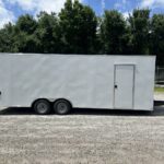 2025 Cargo Trailer 8.5X24 EX DLX Series 9999GVW 120030 6 Inch Extra Height White dealer CT